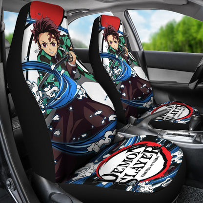 Demon Slayer Anime Car Seat Covers Demon Slayer Kamado Tanjiro Car Accessories Fan Gift Ci123105