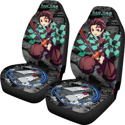 Demon Slayer Anime Car Seat Covers Demon Slayer Kamado Tanjiro Car Accessories Fan Gift Ci123103