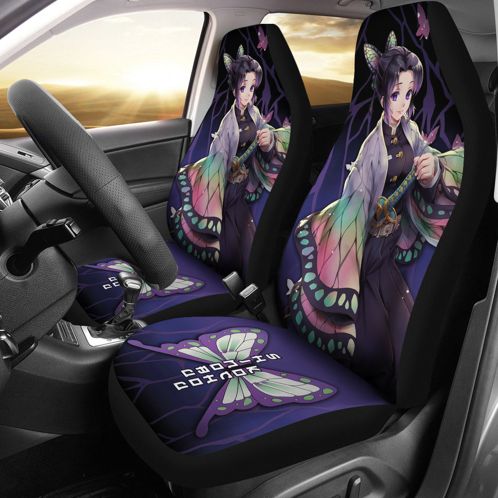 Demon Slayer Anime Car Seat Covers Demon Slayer Kochou Shinobu Car Accessories Fan Gift Ci011205
