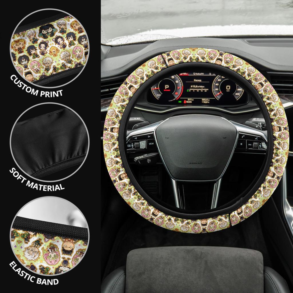 Demon Slayer Anime Car Steering Wheel Cover 1