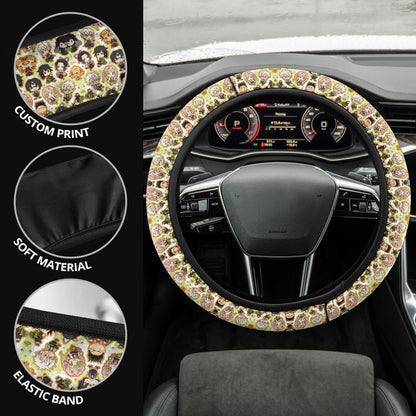 Demon Slayer Anime Car Steering Wheel Cover 1