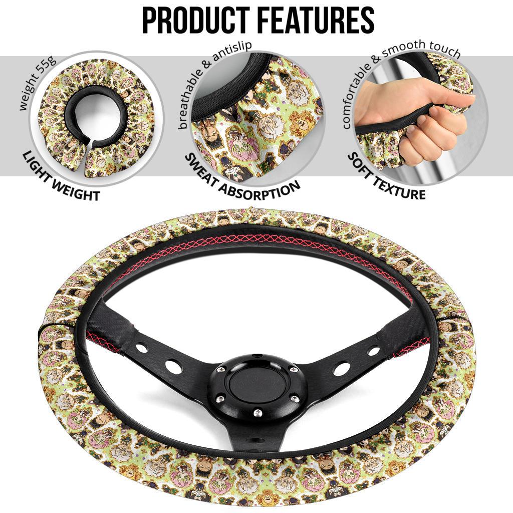Demon Slayer Anime Car Steering Wheel Cover 1