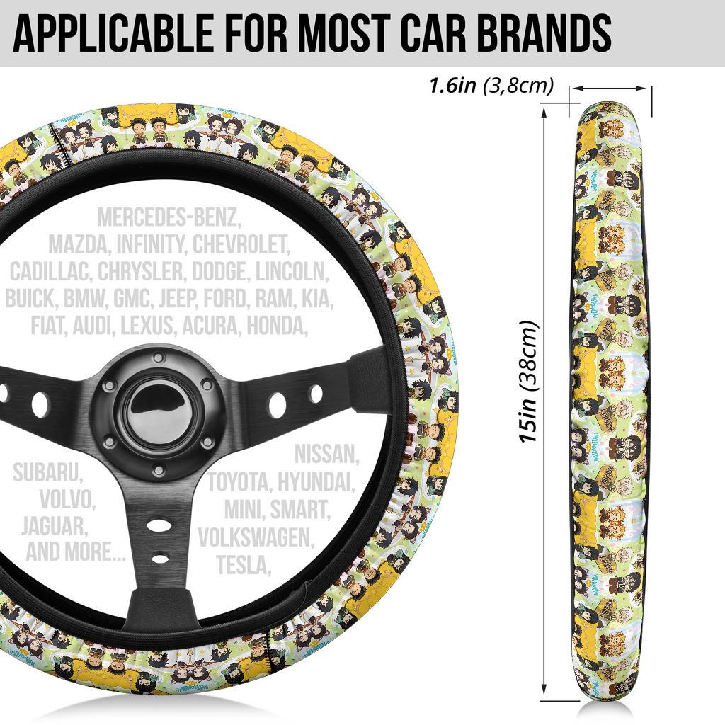 Demon Slayer Anime Car Steering Wheel Cover 2