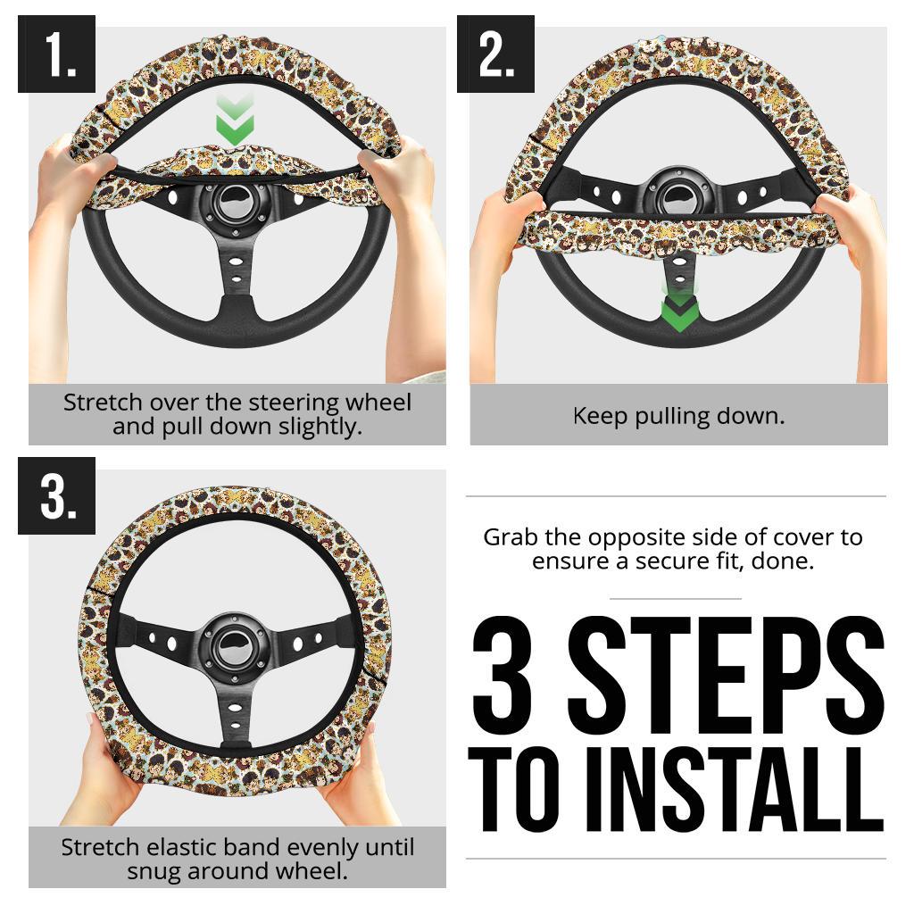 Demon Slayer Anime Car Steering Wheel Cover 3