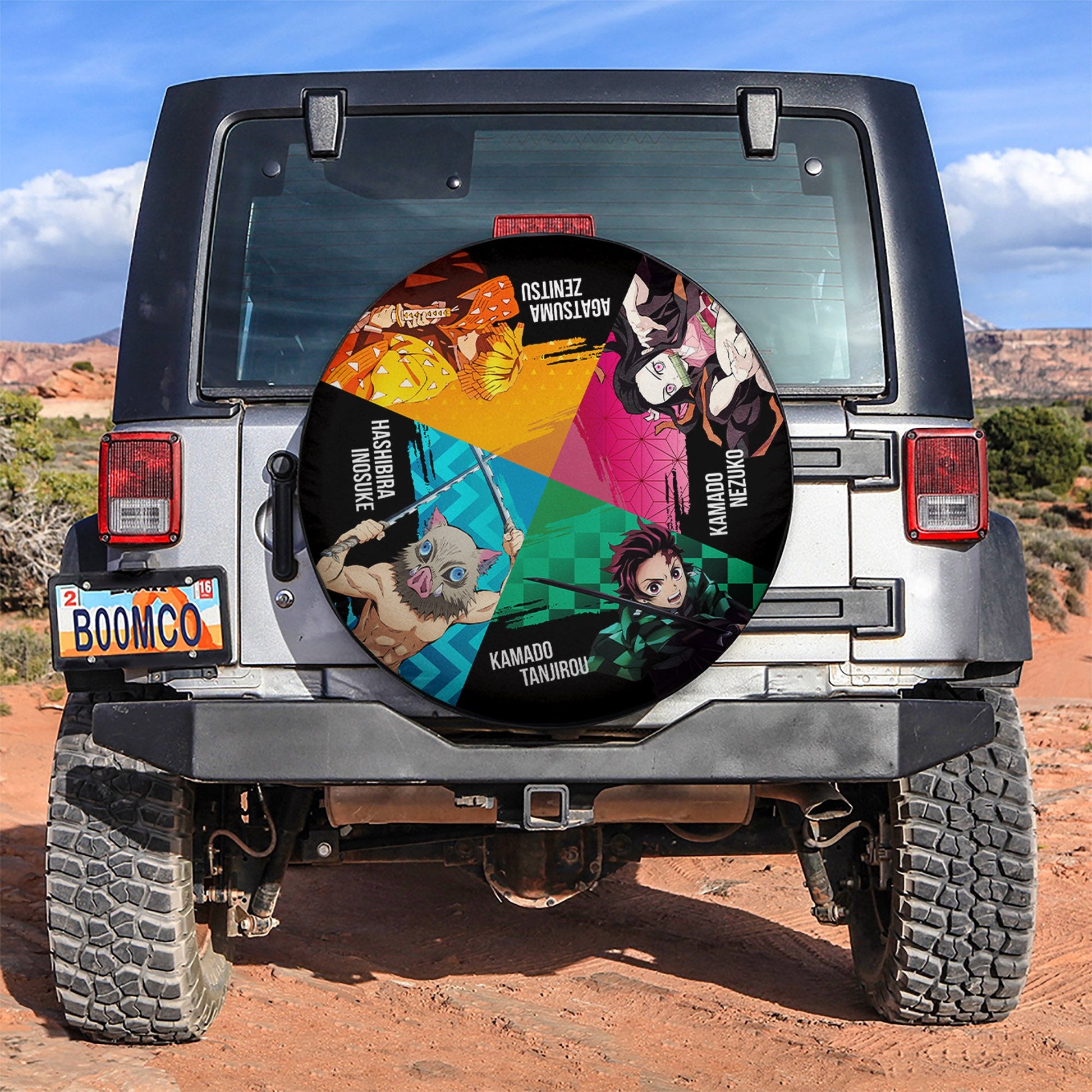 Demon Slayer Anime Premium Car Spare Tire Cover