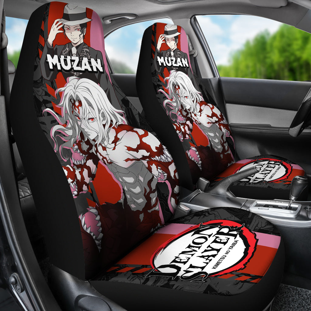 Demon Slayer Car Seat Covers Muzan Car Accessories Fan Gift Ci220224-05