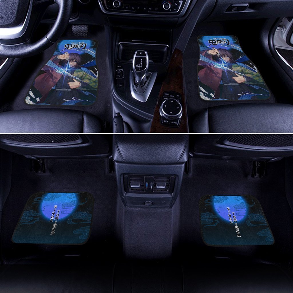 Demon Slayer Giyuu Car Floor Mats Custom Anime Car Accessories