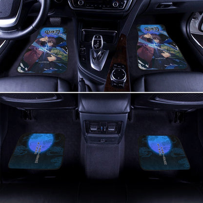 Demon Slayer Giyuu Car Floor Mats Custom Anime Car Accessories