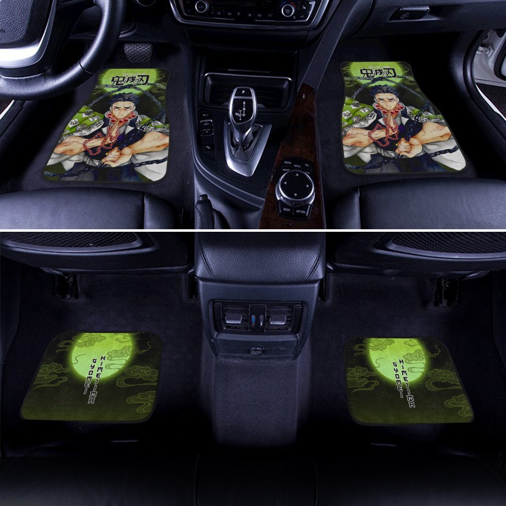 Demon Slayer Gyomei Himejima Car Floor Mats Custom Anime Car Accessories