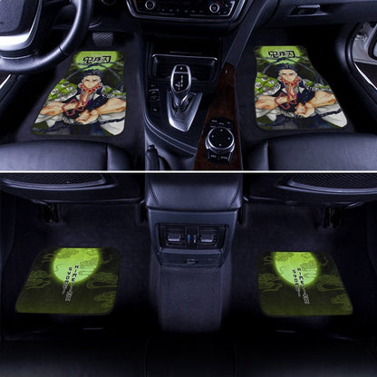 Demon Slayer Gyomei Himejima Car Floor Mats Custom Anime Car Accessories