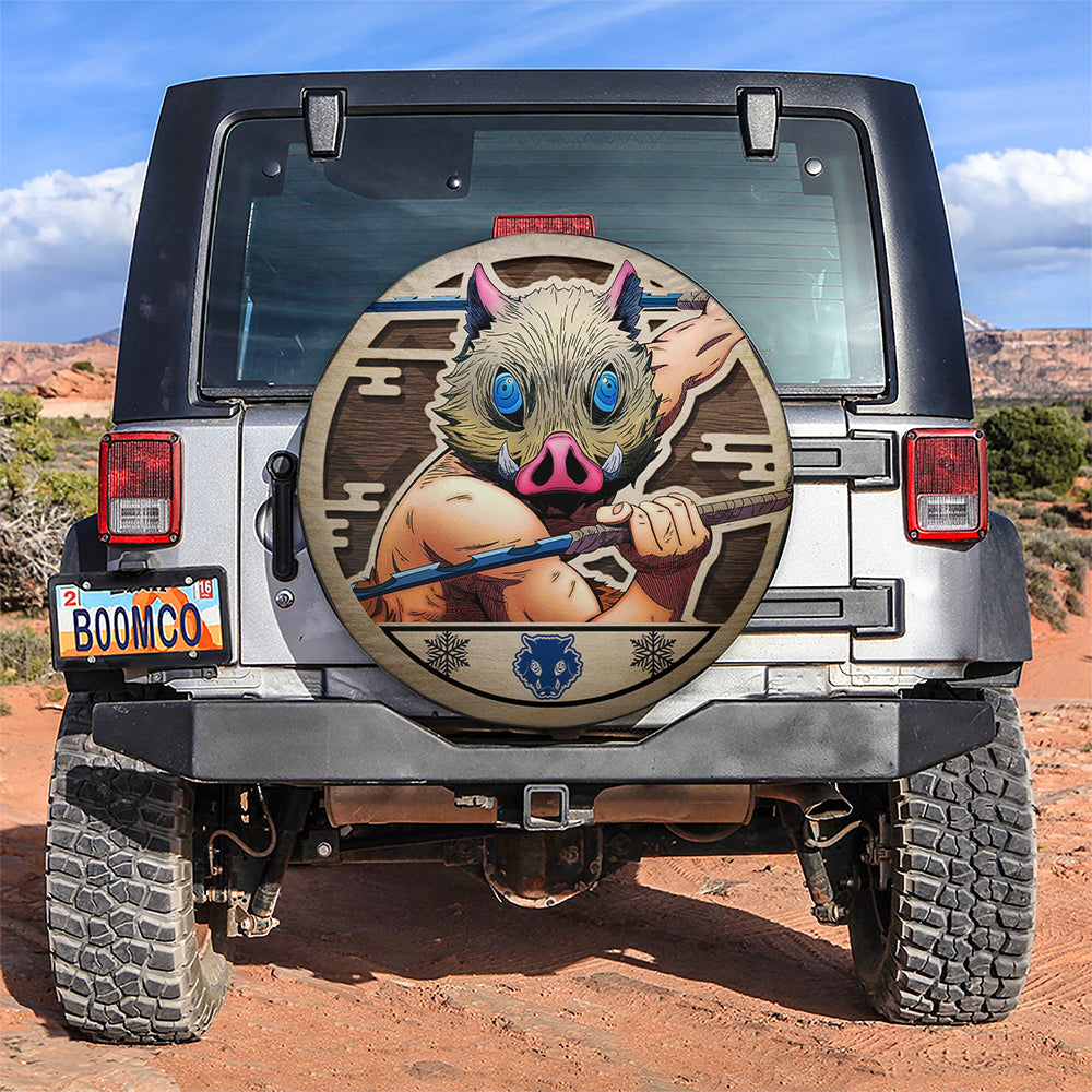 Demon Slayer Inosuke Hashibira Anime Jeep Car Spare Tire Cover