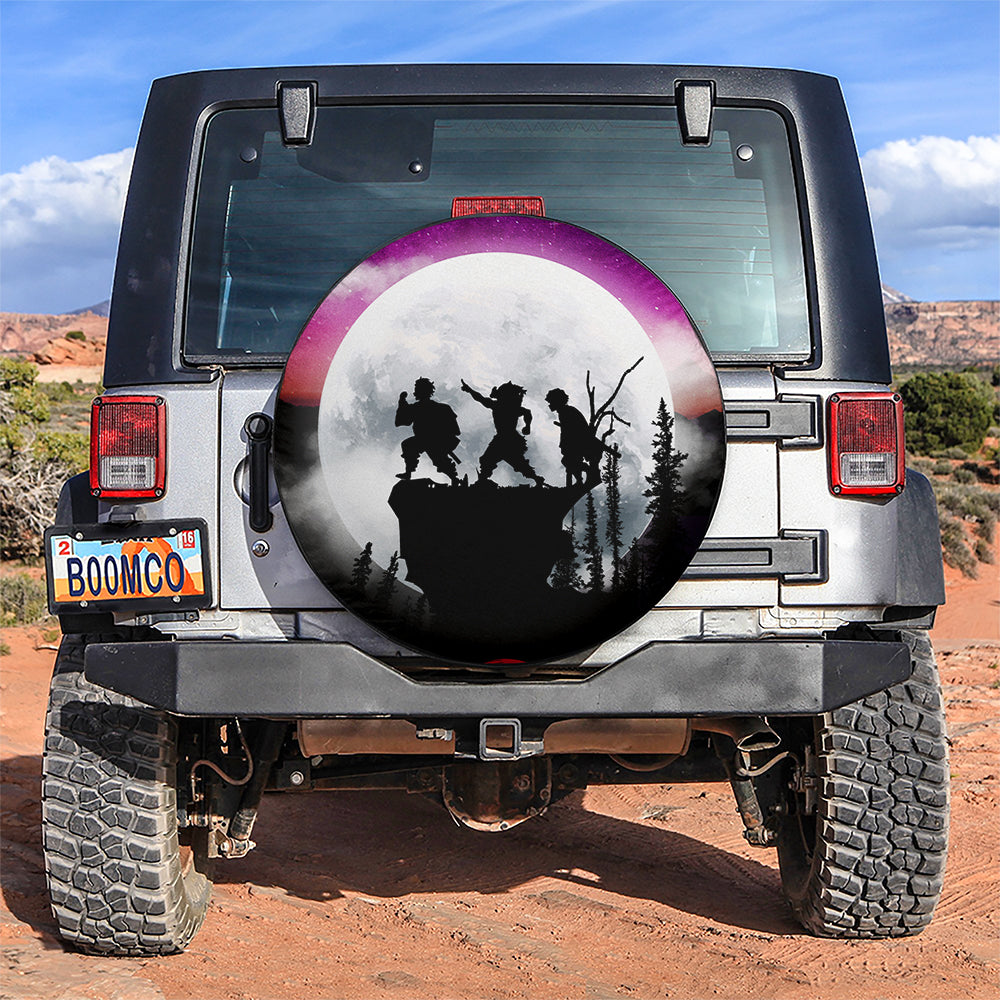 Demon Slayer Kimetsu No Yaiba Moon Night Car Spare Tire Cover