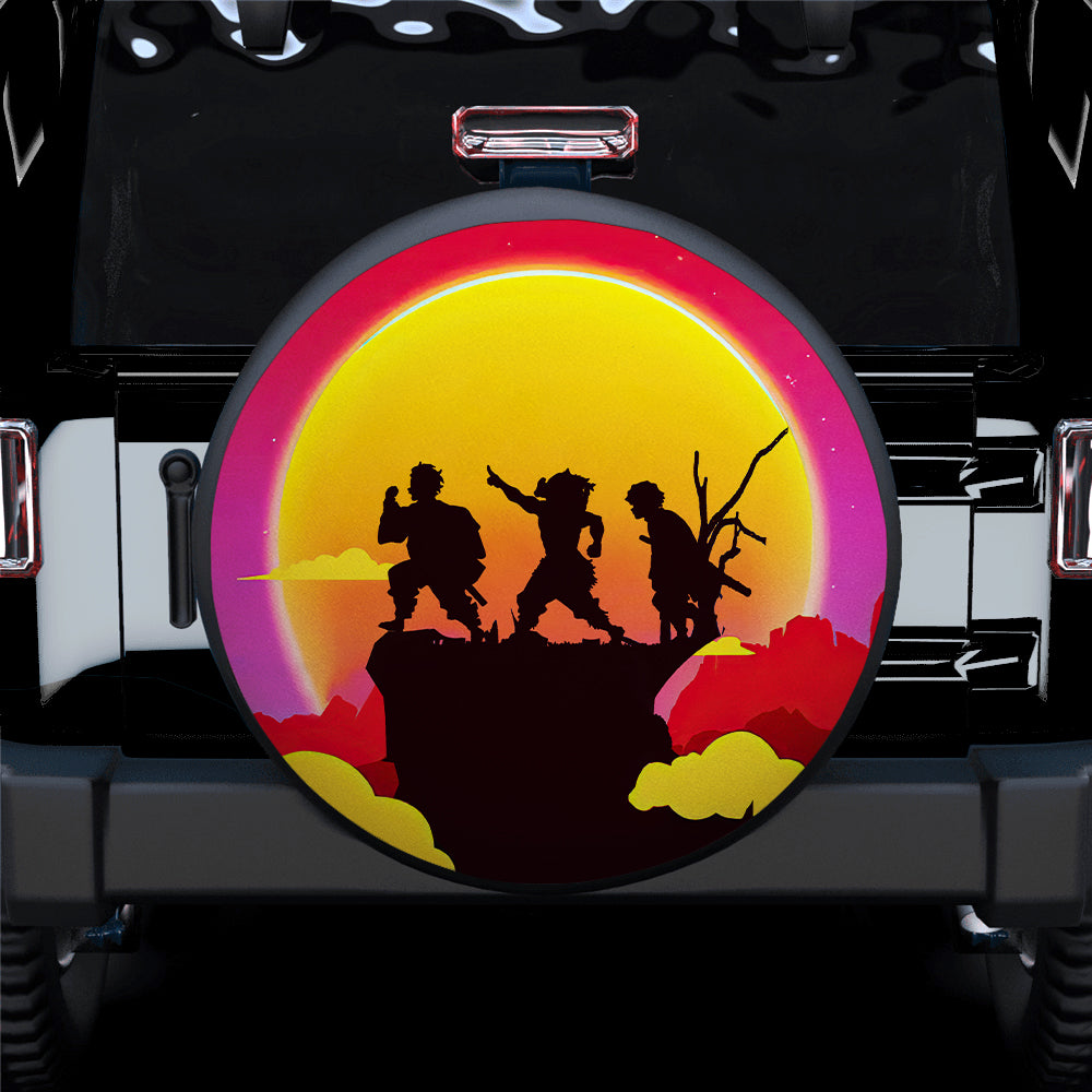 Demon Slayer Kimetsu No Yaiba Sunset Car Spare Tire Cover