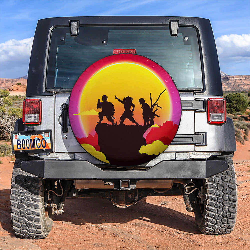 Demon Slayer Kimetsu No Yaiba Sunset Car Spare Tire Cover