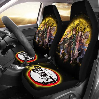 Demon Slayer Moonlight Anime Car Seat Covers