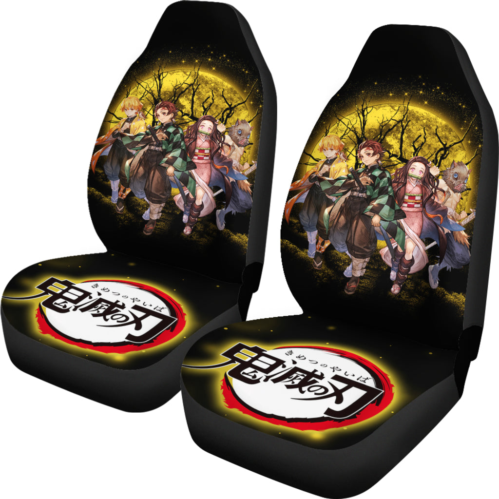 Demon Slayer Moonlight Anime Car Seat Covers