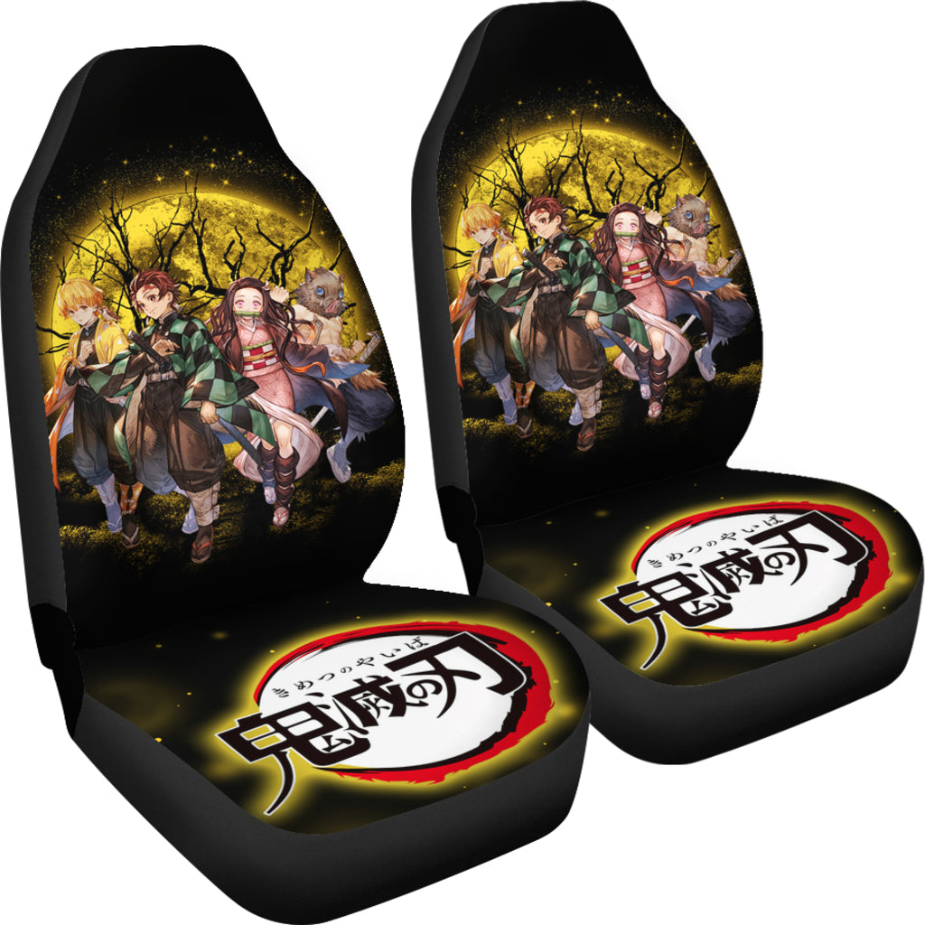 Demon Slayer Moonlight Anime Car Seat Covers