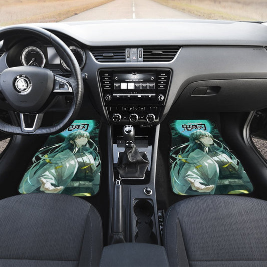 Demon Slayer Muichiro Tokito Car Floor Mats Custom Anime Car Accessories