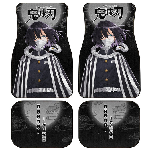 Demon Slayer Obanai Iguro Car Floor Mats Custom Anime Car Accessories