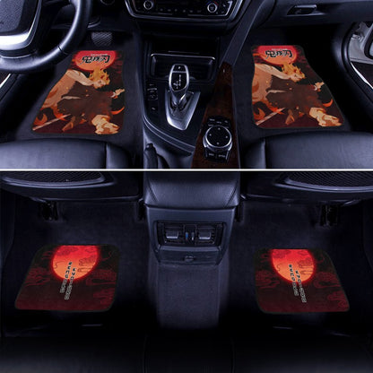 Demon Slayer Rengoku Car Floor Mats Custom Anime Car Accessories