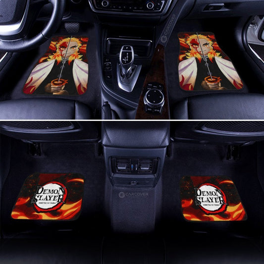 Demon Slayer Rengoku Car Mats Custom Face Anime Car Accessories