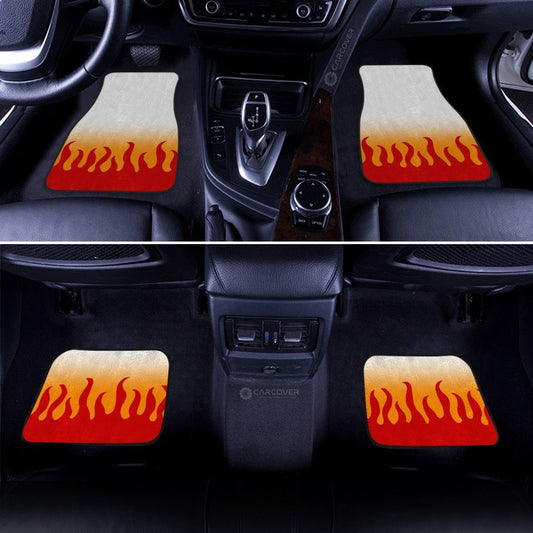 Demon Slayer Rengoku Uniform Car Mats Custom Anime Car Accessories