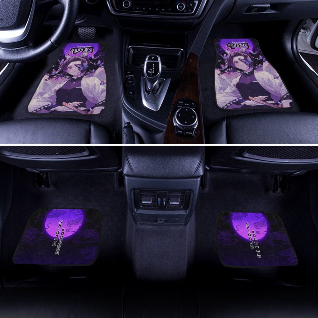 Demon Slayer Shinobu Kocho Car Floor Mats Custom Anime Car Accessories