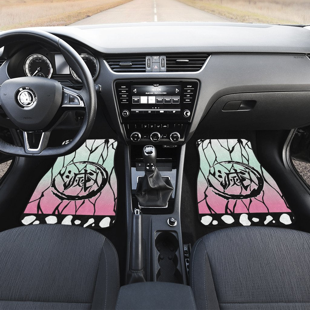 Demon Slayer Shinobu Kocho Car Mats Custom Uniform Anime Car Accessories