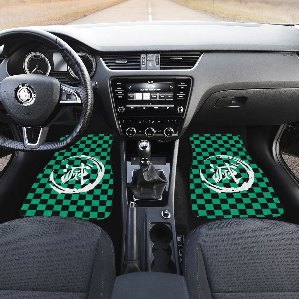 Demon Slayer Tanjiro Car Floor Mats Custom Uniform Anime Car Accessories