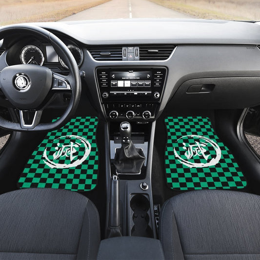 Demon Slayer Tanjiro Car Floor Mats Custom Uniform Anime Car Accessories