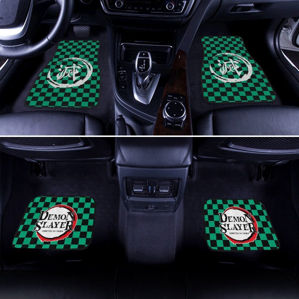 Demon Slayer Tanjiro Car Floor Mats Custom Uniform Anime Car Accessories