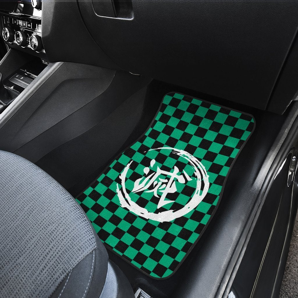 Demon Slayer Tanjiro Car Floor Mats Custom Uniform Anime Car Accessories