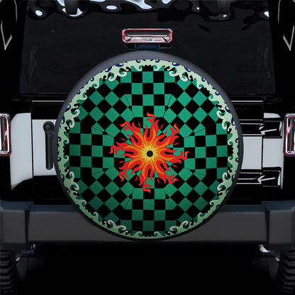 Demon Slayer Tanjiro Pattern Car Spare Tire Cover