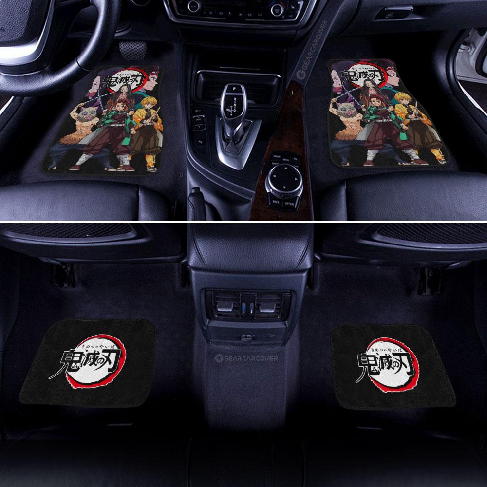 Demon Slayer Team Car Floor Mats Custom Demon Slayer Anime Car Accessories