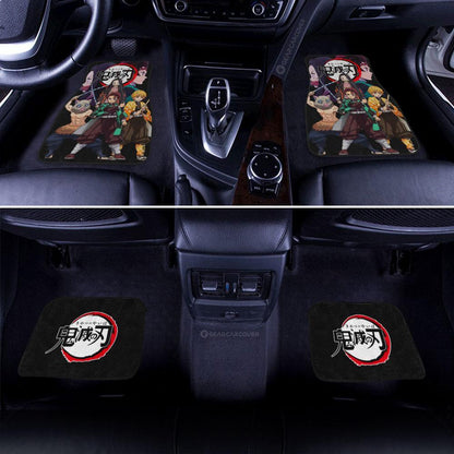 Demon Slayer Team Car Floor Mats Custom Demon Slayer Anime Car Accessories
