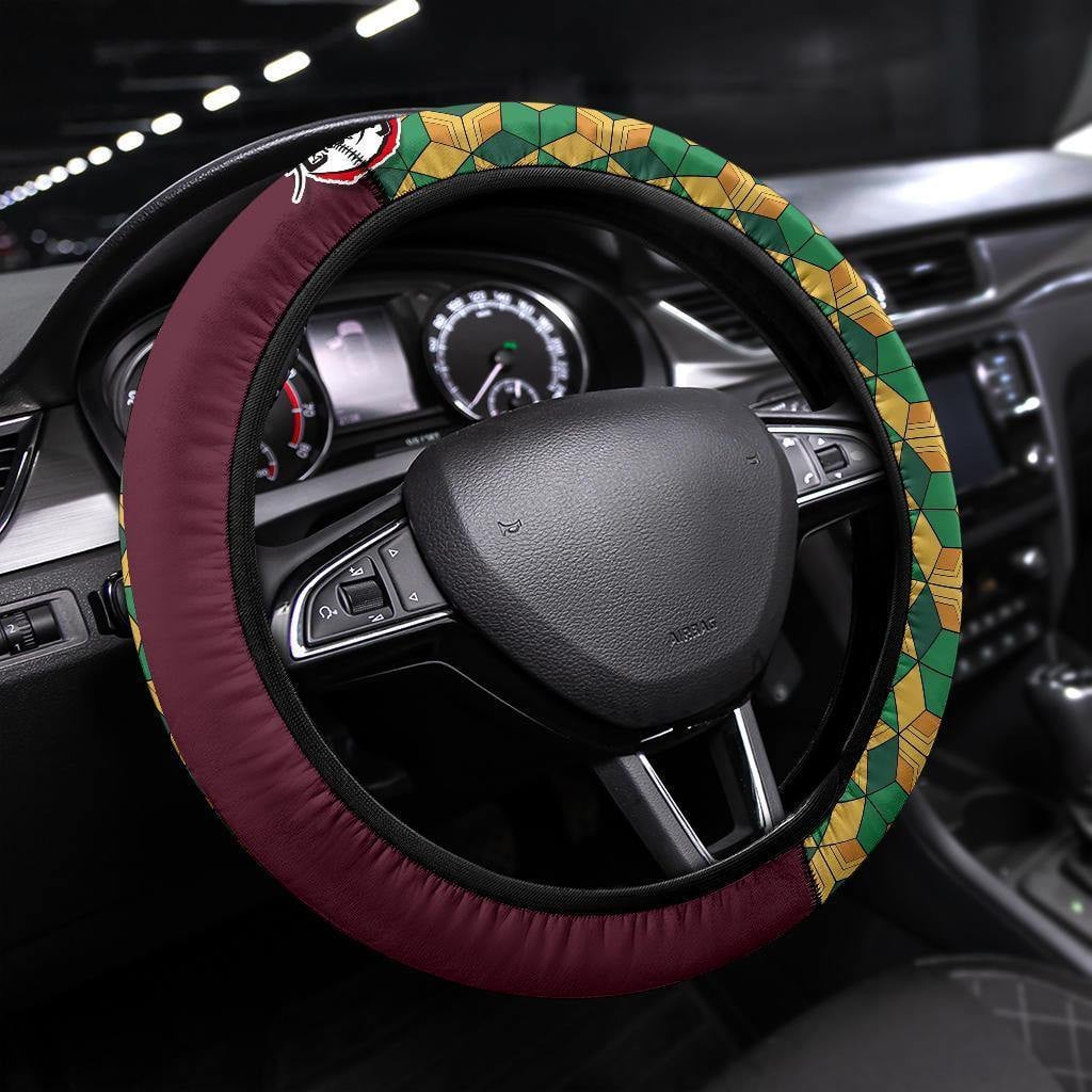 Demon Slayers Anime Steering Wheel Cover Anime Car Accessories Giyuu Tomioka
