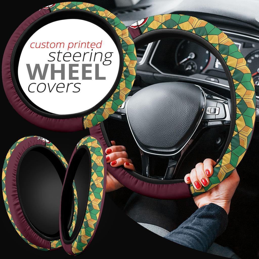 Demon Slayers Anime Steering Wheel Cover Anime Car Accessories Giyuu Tomioka