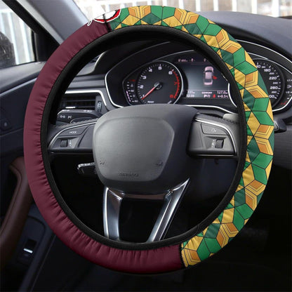 Demon Slayers Anime Steering Wheel Cover Anime Car Accessories Giyuu Tomioka