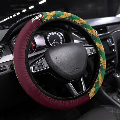 Demon Slayers Anime Steering Wheel Cover Anime Car Accessories Giyuu Tomioka