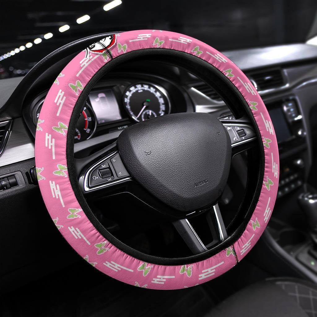 Demon Slayers Anime Steering Wheel Cover Anime Car Accessories Kanao Tsuyuri