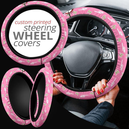 Demon Slayers Anime Steering Wheel Cover Anime Car Accessories Kanao Tsuyuri