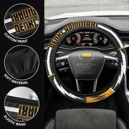 Denki Kaminari Anime Steering Wheel Cover Custom Anime My Hero Academia Car Accessories