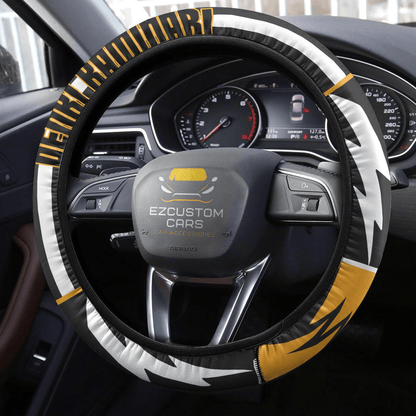 Denki Kaminari Anime Steering Wheel Cover Custom Anime My Hero Academia Car Accessories