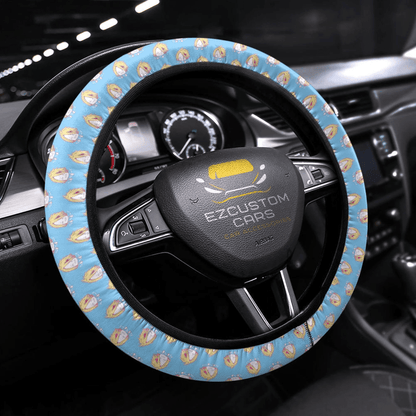 Denki Kaminari My Hero Academia Anime Steering Wheel Cover Anime Car Accessories
