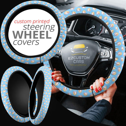 Denki Kaminari My Hero Academia Anime Steering Wheel Cover Anime Car Accessories