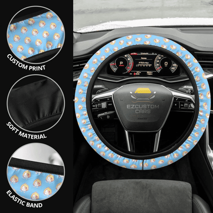 Denki Kaminari My Hero Academia Anime Steering Wheel Cover Anime Car Accessories
