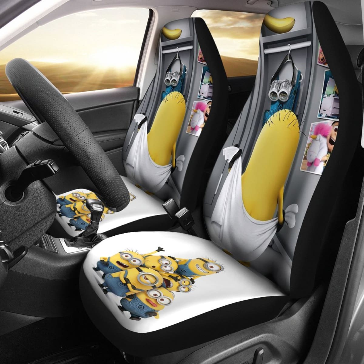 Despicable Me Minions 2020 Seat Covers Amazing Best Gift Ideas 2020 Universal Fit 090505