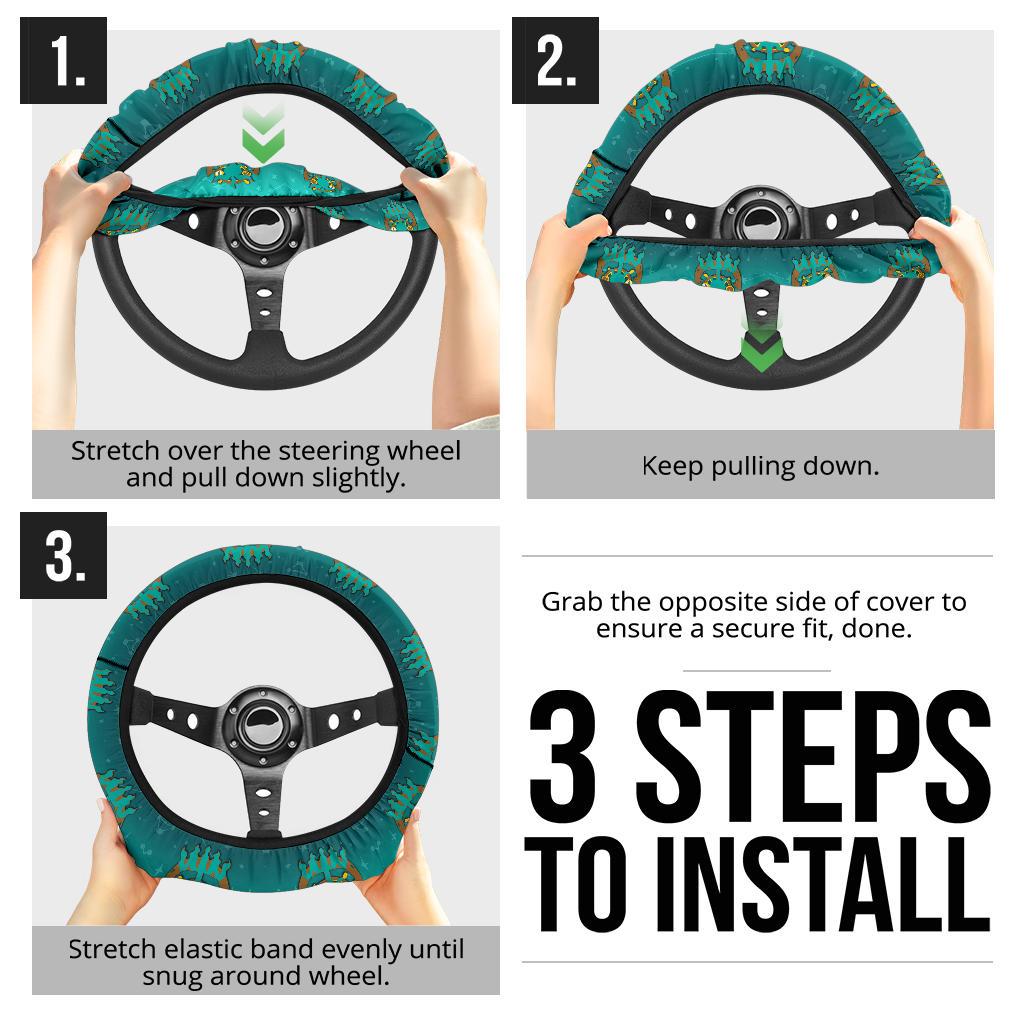 Dhelmise Car Steering Wheel Cover