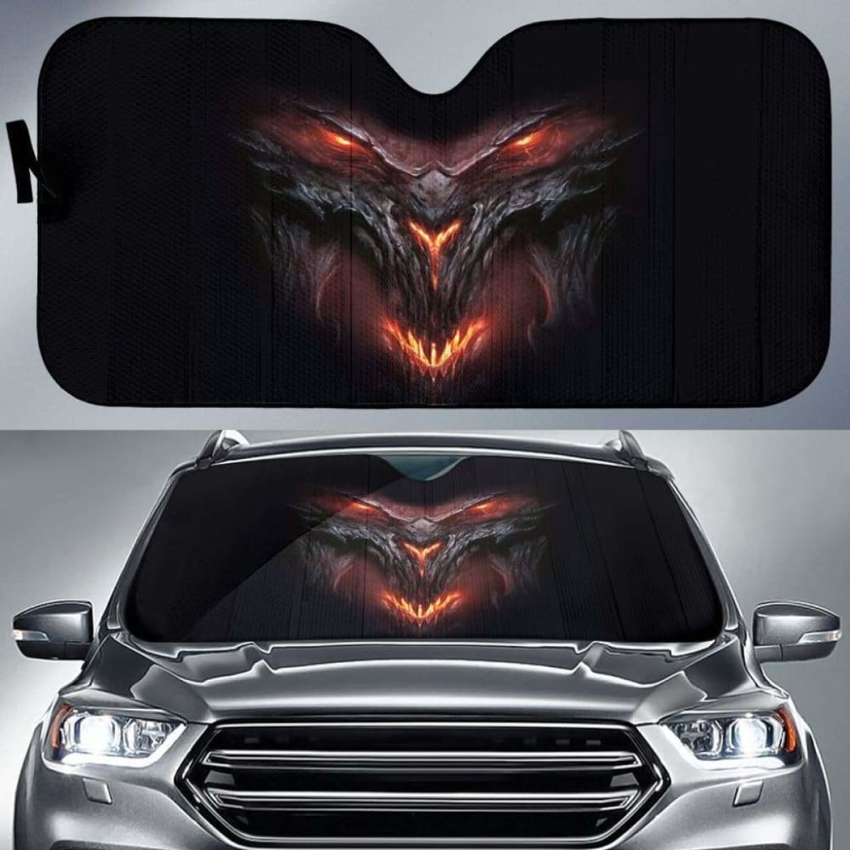 Diablo 3 Car Sun Shade 918b Universal Fit