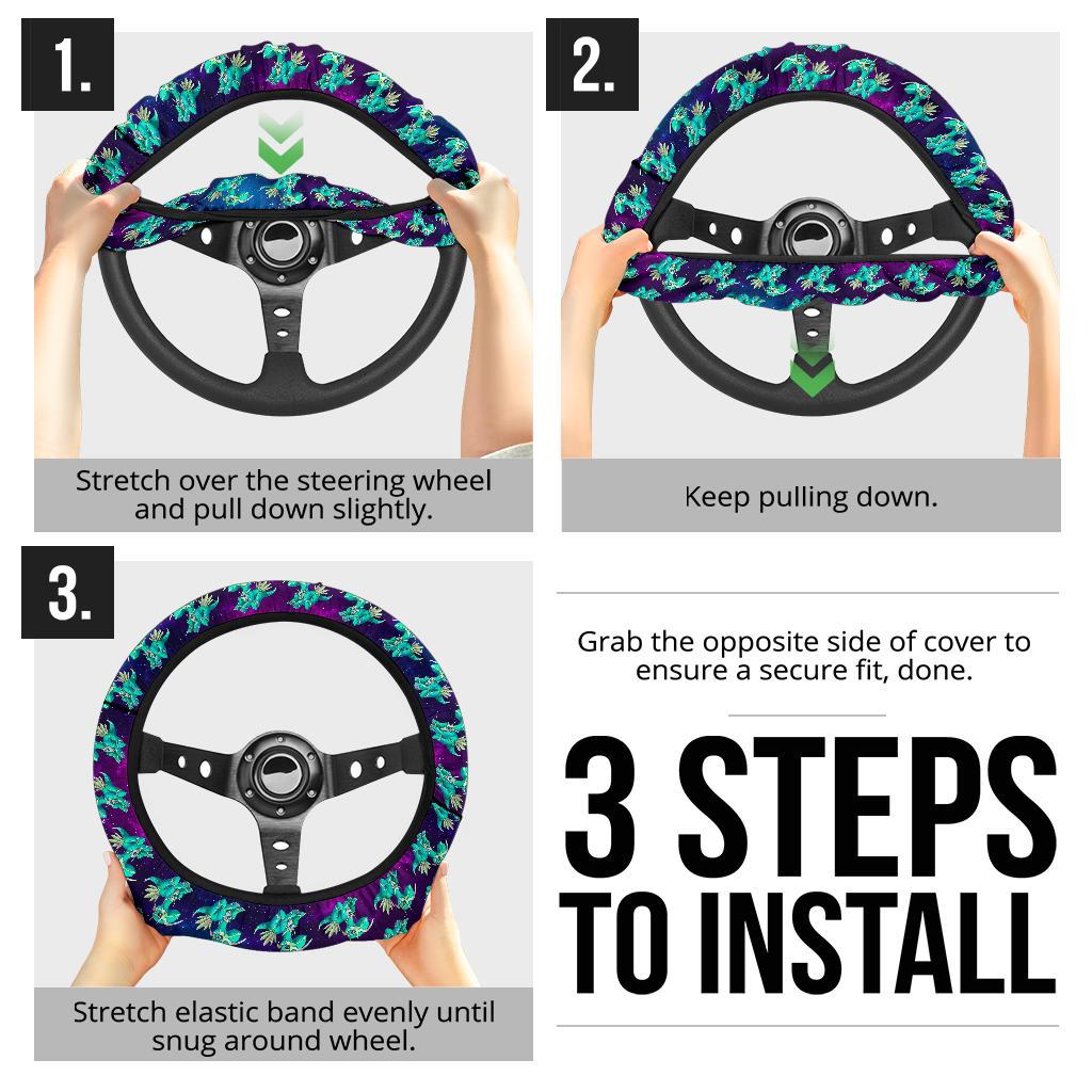 Dialga Anime Custom Car Steering Wheel Cover